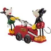 100th Anniversary Mickey & Minnie Mouse Red Handcar COA