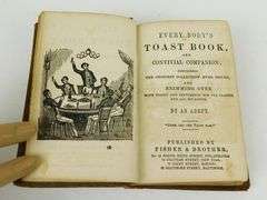 Rare 1851 Toast Book for All Occasions