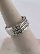 CERTIFIED BRAND NEW 14K WHITE GOLD DIAMOND BAND / RING