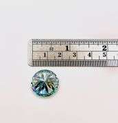 Magnificent Museum Size 21.05 Ct VVs1 Near Flawless Mint Green Lab Simulated Diamond Solitaire