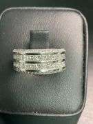 CERTIFIED BRAND NEW 14K WHITE GOLD DIAMOND BAND / RING