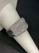 CERTIFIED 14K WHITE GOLD DIAMOND BAND/ RING