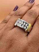 14K Two-Tone Wedding Band of 1.50ct