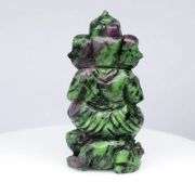 Fantastic color! 229.77ct Ruby in Zoisite Ganesh carving!