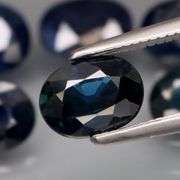 Heavy collection of 7x5mm Sapphires weighing 6.72 carats!