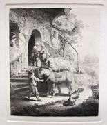 Rembrandt, The Good Samaritan, Highly Collectible Etching