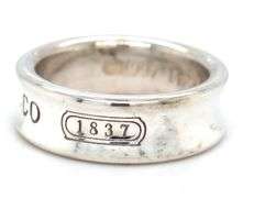 Tiffany & Co 1837 band in sterling silver
