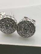CERTIFIED 18K WHITE GOLD DIAMOND STUDS