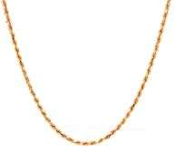 In Demand 14K YG Diamond Cut Rope Necklace