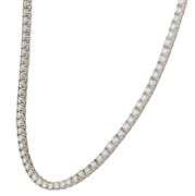 New 11.20ctw Round Diamond Tennis Necklace in 14K