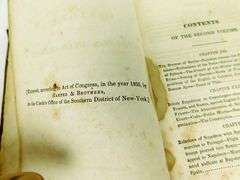 1836 The History of Napoleon Bonaparte Antique Book