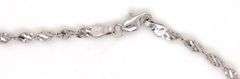 14kt White gold rope bracelet