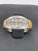 CERTIFIED BRAND NEW PLATINUM AND 18K GOLD DIAMOND BAND / RING