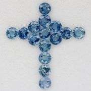 High end 2.24ct set of VS grade blue Sapphires from Madagascar