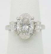 Classic Three Stone Diamond Ring Featuring 3.64CTW of Diamonds