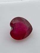 CERTIFIED NATURAL RUBY 2.50 CARAT HEART SHAPE.