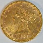 Fully struck Choice BU 1893 US $10 Liberty Gold Piece