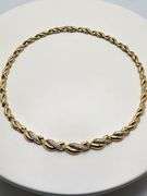 Very Fine 14KT Yellow Gold and Diamond Necklace