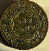 1829 Large Letters Large Cent.