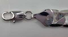 Strong 23.7 Gram .925 Sterling Silver Plated Cuban Link Bracelet