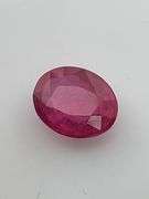 CERTIFIED NATURAL RUBY 3.63 CARAT OVAL SHAPED.