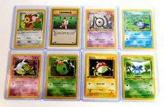 8 Pokémon 1999 1st Edition Trade Cards