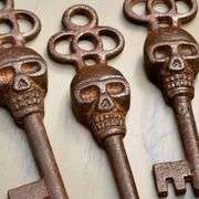 Set of 5 Cast Iron Skeleton Key