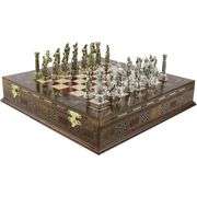 Luxury Chess Set Handcrafted with Cast-Iron Pieces