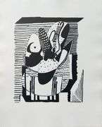 Extremely Collectible Vintage Picasso Woodcut on Paper