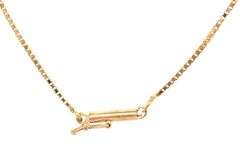 14kt Yellow gold box chain necklace