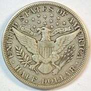 Sharp 1912 Barber Half Dollar in solid VF/XF