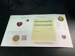 CERTIFIED NATURAL RUBY 2.85 CARAT HEART SHAPE.