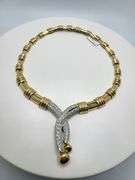 Beautiful Vintage 18KT Gold Diamond Necklace