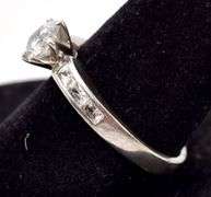 CZ Gemstone Ring in Sterling Silver