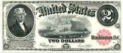 Choice Crisp Uncirculated 1917 Series Large Size $2 Legal Tender Note