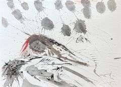 Highly Collectible and Rare Salvador Dali Original Lithograph from the 'Biblia Sacra' Suite