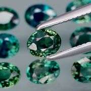 Absolutely fantastic! Heavy 3.94ct set of Parti colored Australian Sapphires