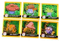 10 Pokémon 1999 Evolution Stickers