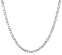 New 11.20ctw Round Diamond Tennis Necklace in 14K