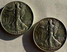 1941 1942 Near Unc Walking Liberty Halves