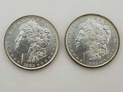 1882-O & 1883-O Morgan Silver Dollars