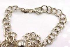 Fancy circle ball chain necklace in 925 sterling silver