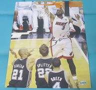 HAND SIGNED DWYANE WADE 8X10 WITH COA