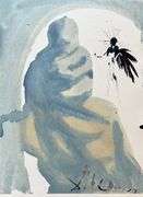 Highly Collectible and Rare Salvador Dali Original Lithograph from the 'Biblia Sacra' Suite