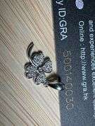 Rhodium Plated 925 Sterling Silver Moissanite Four Leaf Clover Pendant