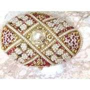 24k Faberge Egg Trinket and Necklace