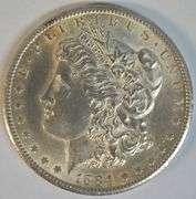 Fully struck Uncirculated 1884-CC Morgan Silver Dollar