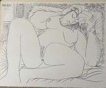 Picasso Au Baiser d'Avignon Lithograph from 1972 Portfolio