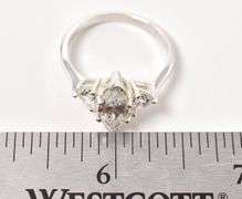 CZ Gemstone Ring in Sterling Silver