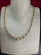 CERTIFIED 14K YELLOW GOLD DIAMOND NECKLACE